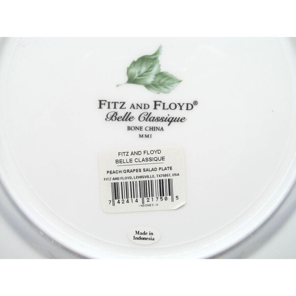 Fitz & Floyd Belle Classique Bone China  9-1/4" Salad Plates New set of 3 - Picture 6 of 16
